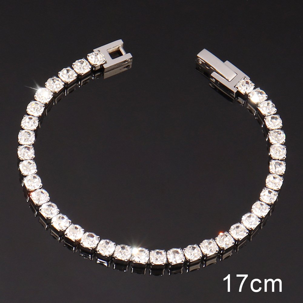 WhatsApp Image 2025-10-07 at 3.51.18 PM Bracciale tennis in acciaio con zircone  binco,silver - Image 1